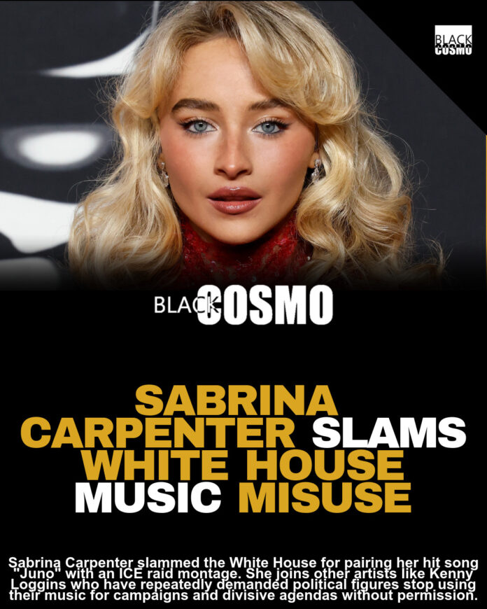 Sabrina Carpenter Slams White House Using Her Music in ‘Evil’ ICE Video Sabrina Carpenter Slams White House Using Her Music in ‘Evil’ ICE Video