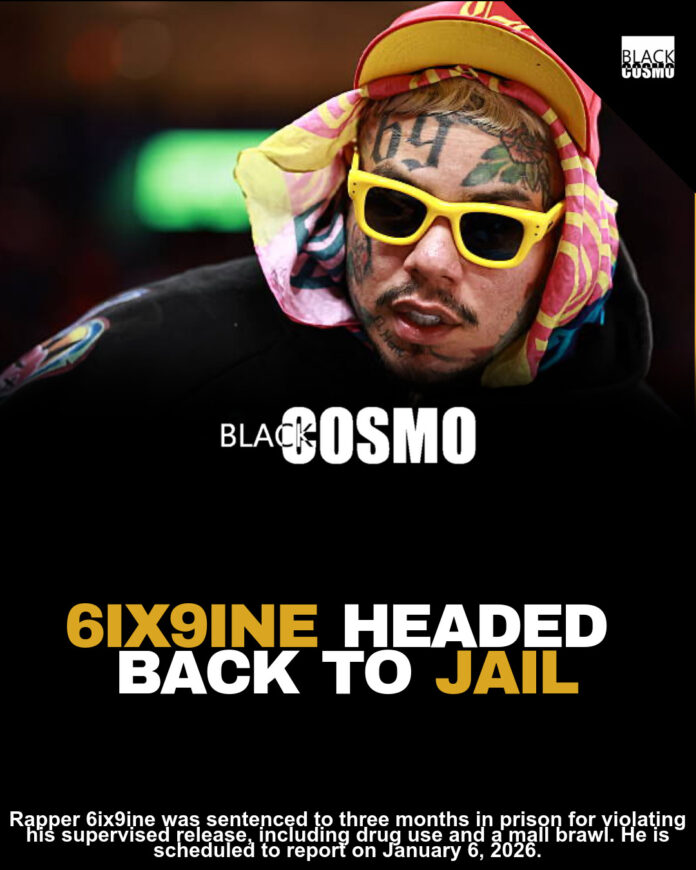 6ix9ine Hit With 3 Month Prison Sentence After Violating His Probation 6ix9ine Hit With 3 Month Prison Sentence After Violating His Probation