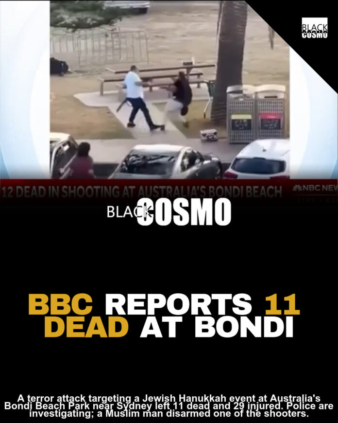 At Least 11 Dead In Mass Shooting At Australia’s Bondi Beach; Police Say Jewish Community Targeted At Hanukkah Event; Video Shows Brave Bystander Wrestling Gun From One Of The Shooters At Least 11 Dead In Mass Shooting At Australia’s Bondi Beach; Police Say Jewish Community Targeted At Hanukkah Event; Video Shows Brave Bystander Wrestling Gun From One Of The Shooters