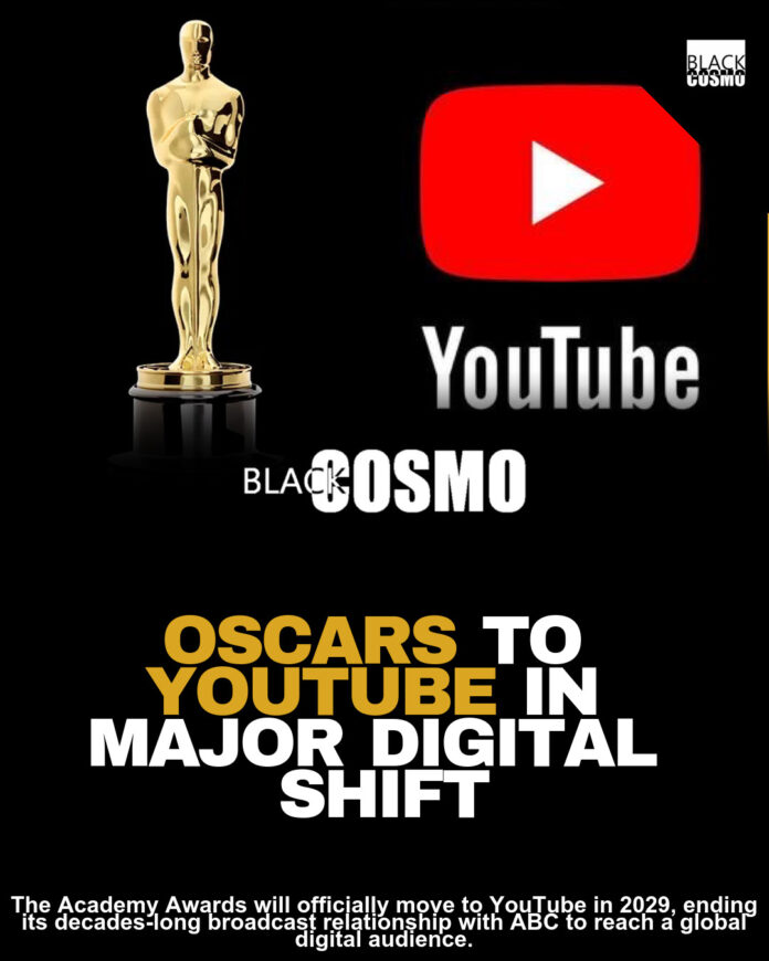 Oscars To Broadcast On YouTube In 2029 After Deal With ABC Ends Oscars To Broadcast On YouTube In 2029 After Deal With ABC Ends