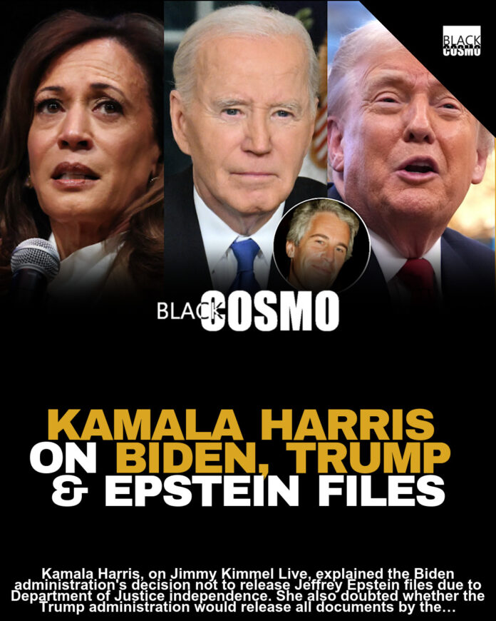 Kamala Harris Reveals Why Joe Biden Opted Against Releasing Jeffrey Epstein Files And If She Believes Donald Trump Will Release Files In Entirety Kamala Harris Reveals Why Joe Biden Opted Against Releasing Jeffrey Epstein Files And If She Believes Donald Trump Will Release Files In Entirety