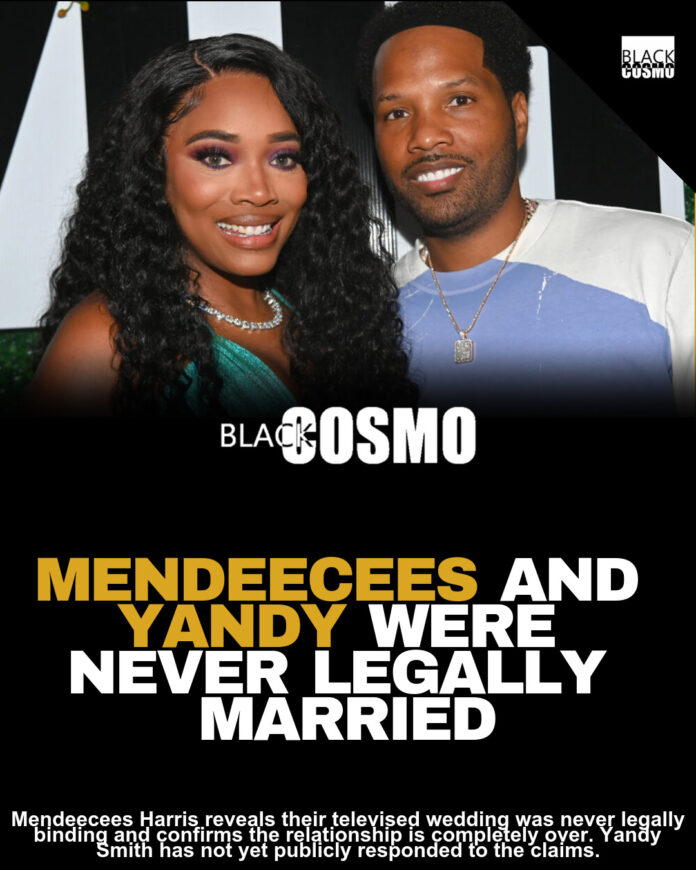 TV Marriage, Real-Life Breakup 😳 Mendeecees Says He & Yandy Were NEVER Legally Married — And It’s Officially Over TV Marriage, Real-Life Breakup 😳 Mendeecees Says He & Yandy Were NEVER Legally Married — And It’s Officially Over