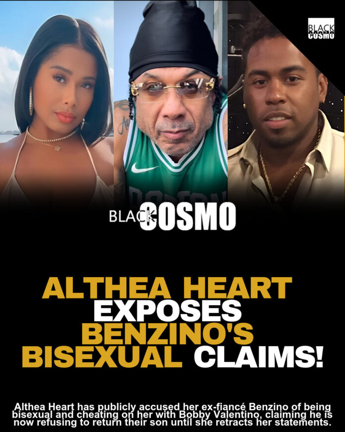 Althea Heart Goes Nuclear On Ex Benzino, Alleges He’s ‘Bisexual,’ ‘Was F**king’ Bobby Valentino Behind Her Back, And Won’t Give Her Their Child Until She Retracts Allegations Althea Heart Goes Nuclear On Ex Benzino, Alleges He’s ‘Bisexual,’ ‘Was F**king’ Bobby Valentino Behind Her Back, And Won’t Give Her Their Child Until She Retracts Allegations