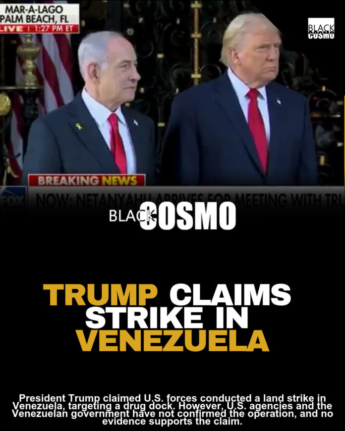 Donald Trump Says The U.S. Conducted Itโs First Land Strike Against Venezuela: โWe Hit All The Boats, And Now We Hit The Areaโ Donald Trump Says The U.S. Conducted Itโs First Land Strike Against Venezuela: โWe Hit All The Boats, And Now We Hit The Areaโ