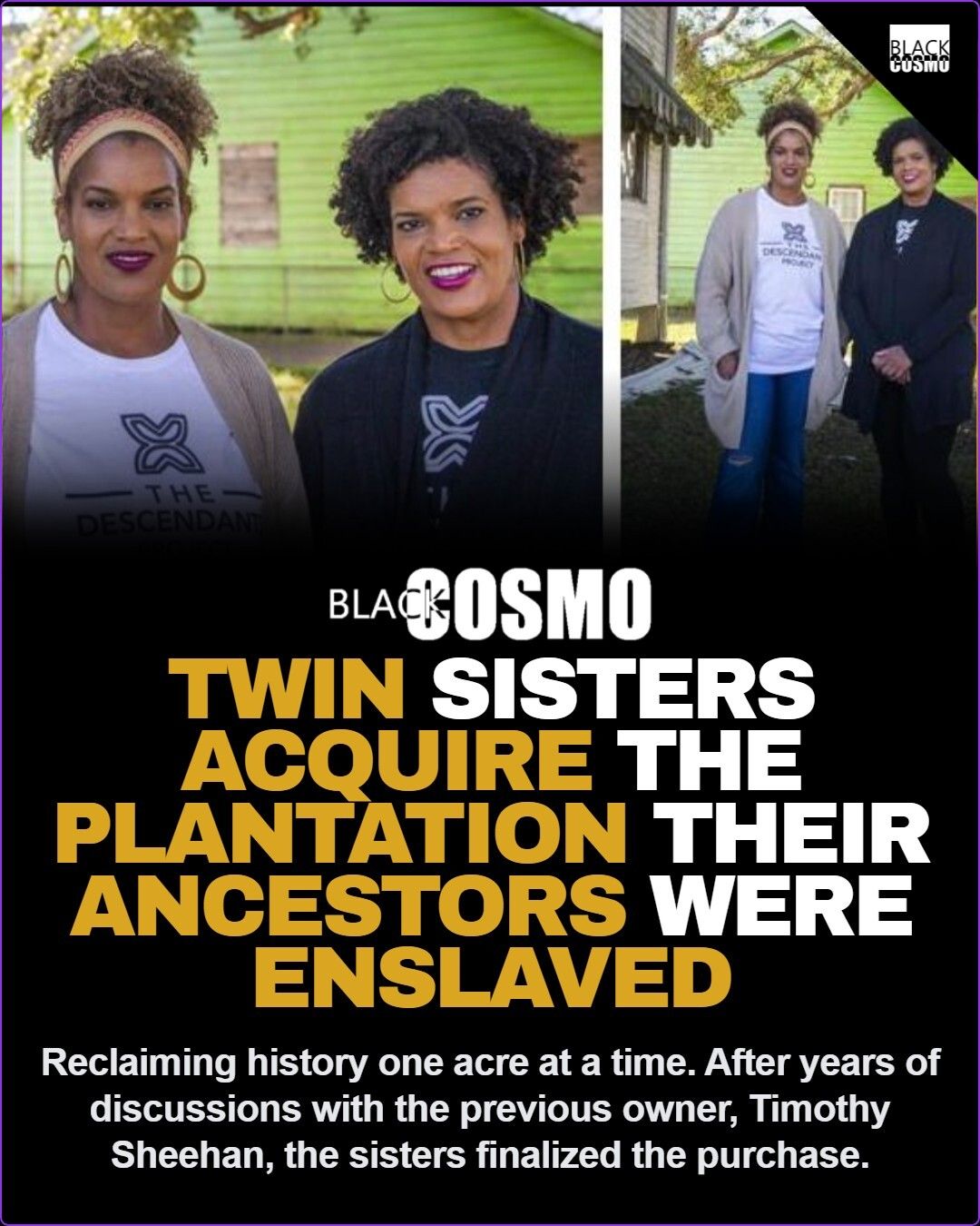 From Slaves to Owners: Twins Buy the Plantation From Slaves to Owners: Twins Buy the Plantation