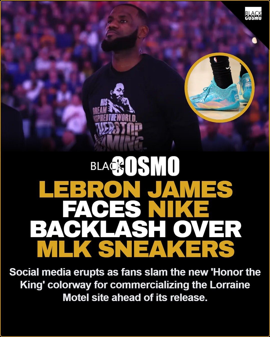 LeBron & Nike’s MLK Sneakers Slammed LeBron & Nike’s MLK Sneakers Slammed