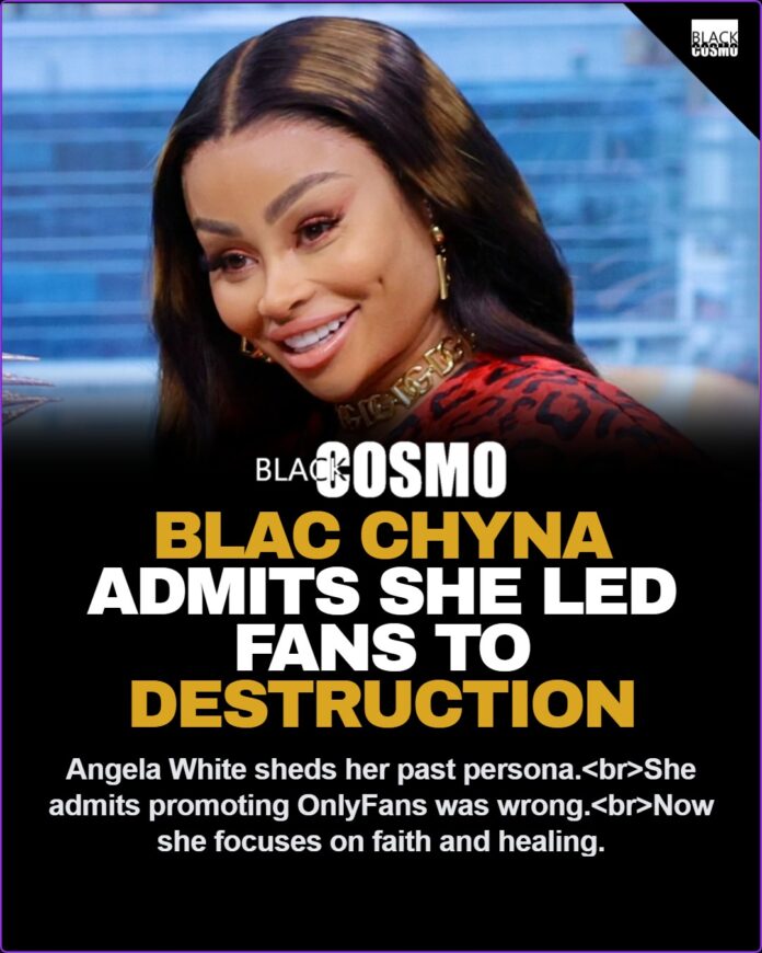 Chyna Takes Accountability: OnlyFans Was ‘Not Godly’ and Destructive Blac Chyna Takes Accountability While Admitting She Was ‘Leading People To Destruction’ By Promoting OnlyFans: ‘That’s Not Godly’