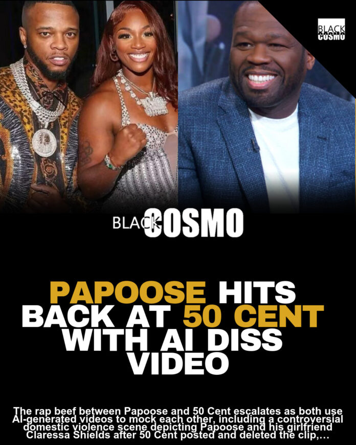Papoose Clowns 50 Cent With Wild AI Video After Curtis Took Shots At Him and Claressa Shields 👀🔥 Papoose Clowns 50 Cent With Wild AI Video After Curtis Took Shots At Him and Claressa Shields 👀🔥