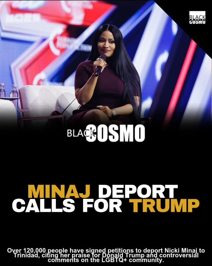 Nicki Minaj Deportation Petition Surpasses 80,000 Signatures As Second Petition Demanding Her Back To Trinidad Nears 40,000 More Nicki Minaj Deportation Petition Surpasses 80,000 Signatures As Second Petition Demanding Her Back To Trinidad Nears 40,000 More