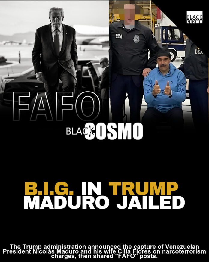 White House Quotes Notorious B.I.G. And Says ‘FAFO’ As Donald Trump Captures Venezuelan President Nicolás Maduro And Places Him In Brooklyn Jail That Held Diddy & El Chapo White House Quotes Notorious B.I.G. And Says ‘FAFO’ As Donald Trump Captures Venezuelan President Nicolás Maduro And Places Him In Brooklyn Jail That Held Diddy & El Chapo