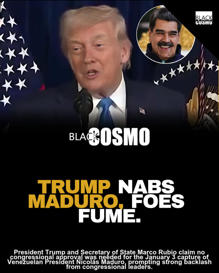 Congressional Leaders Speak As President Donald Trump Denies Needing Their Approval To Capture Venezuelan President, Claiming ‘Congress Has A Tendency To Leak, We Don’t Want Leakers’ Congressional Leaders Speak As President Donald Trump Denies Needing Their Approval To Capture Venezuelan President, Claiming ‘Congress Has A Tendency To Leak, We Don’t Want Leakers’