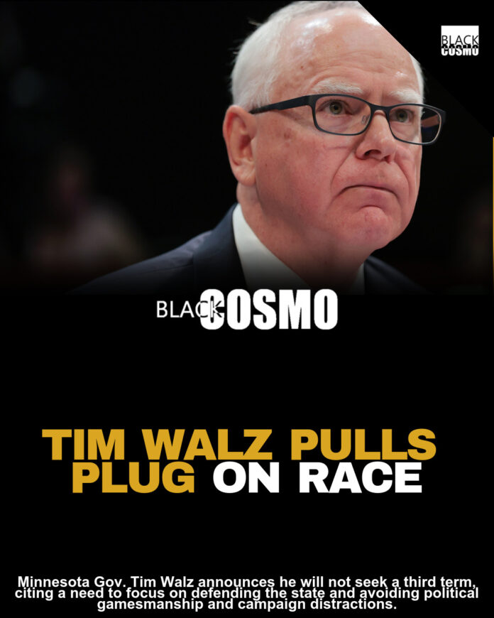 Tim Walz Says He Will Not Run For A Third Term As Minnesota Governor Tim Walz Says He Will Not Run For A Third Term As Minnesota Governor