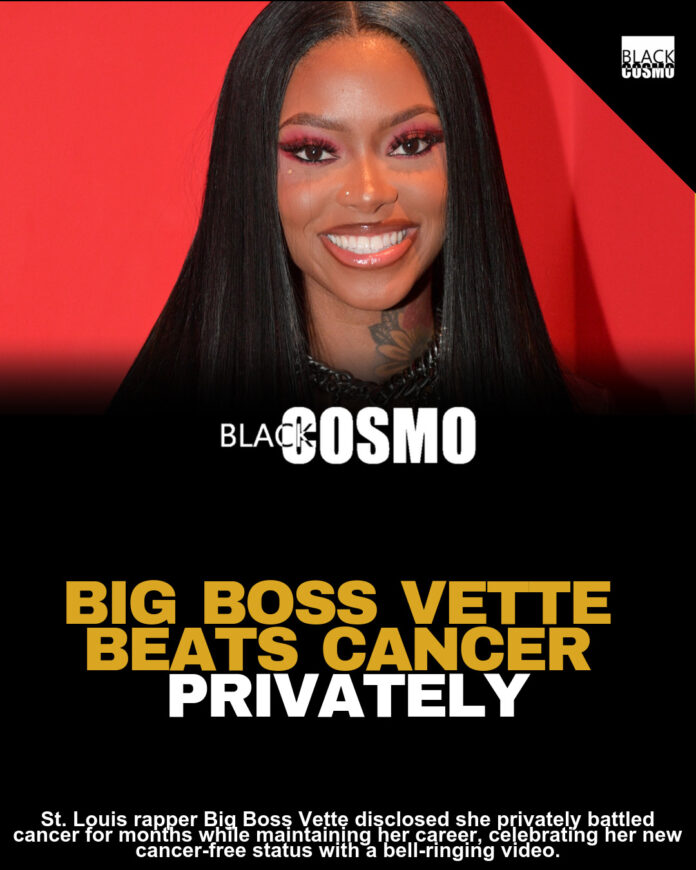 Rapper Big Boss Vette Reveals She’s Cancer-Free After Private Health Battle Rapper Big Boss Vette Reveals She’s Cancer-Free After Private Health Battle