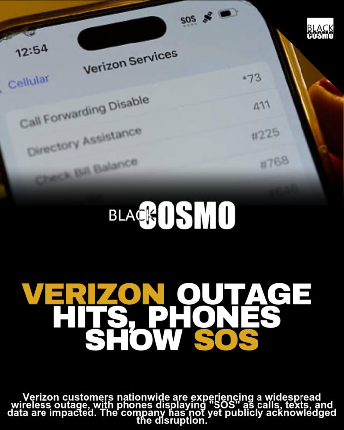 Verizon Customers Report Widespread Wireless Outage As Phones Show ‘SOS’ Verizon Customers Report Widespread Wireless Outage As Phones Show ‘SOS’
