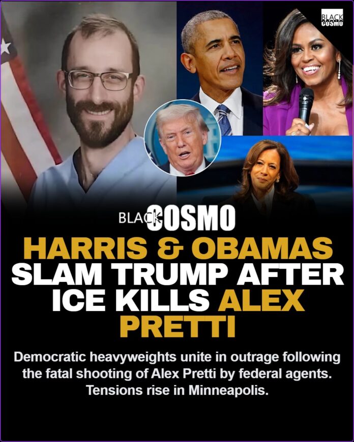 Kamala Harris, Barack and Michelle Obama Slam Donald Trump Administration After Federal Agents Fatally Shoot Alex Pretti In Minneapolis ICE-Related Incident Kamala Harris, Barack and Michelle Obama Slam Donald Trump Administration After Federal Agents Fatally Shoot Alex Pretti In Minneapolis ICE-Related Incident