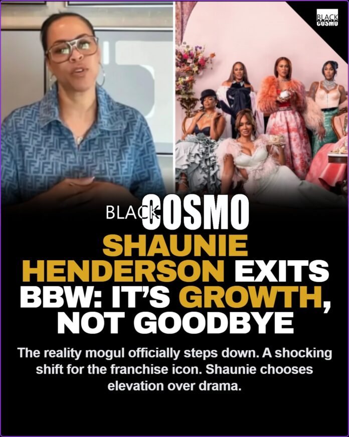 Shaunie Henderson Pulls the Plug on “Basketball Wives” — Calls It Growth, Not Goodbye Shaunie Henderson smiling at a red carpet event wearing a formal gown.