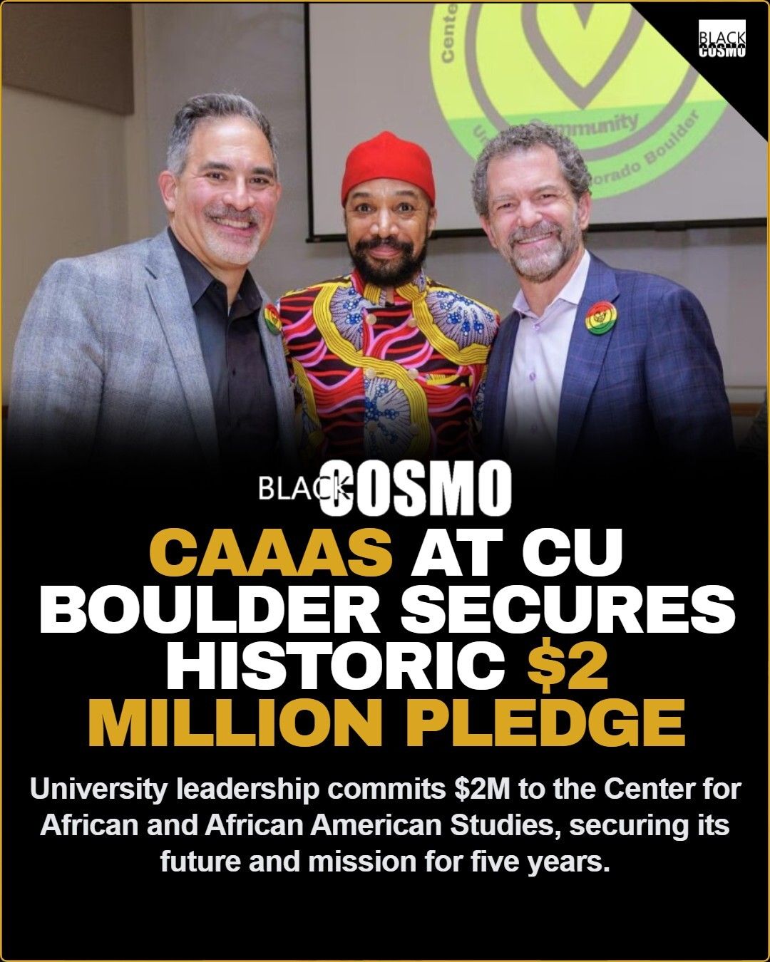 CU Boulder CAAAS Scores $2M Pledge CU Boulder CAAAS Scores $2M Pledge