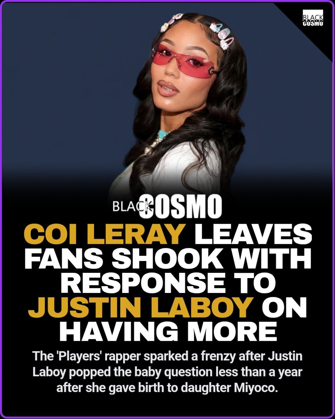 Coi Leray Claps Back at Justin Laboy Coi Leray Claps Back at Justin Laboy