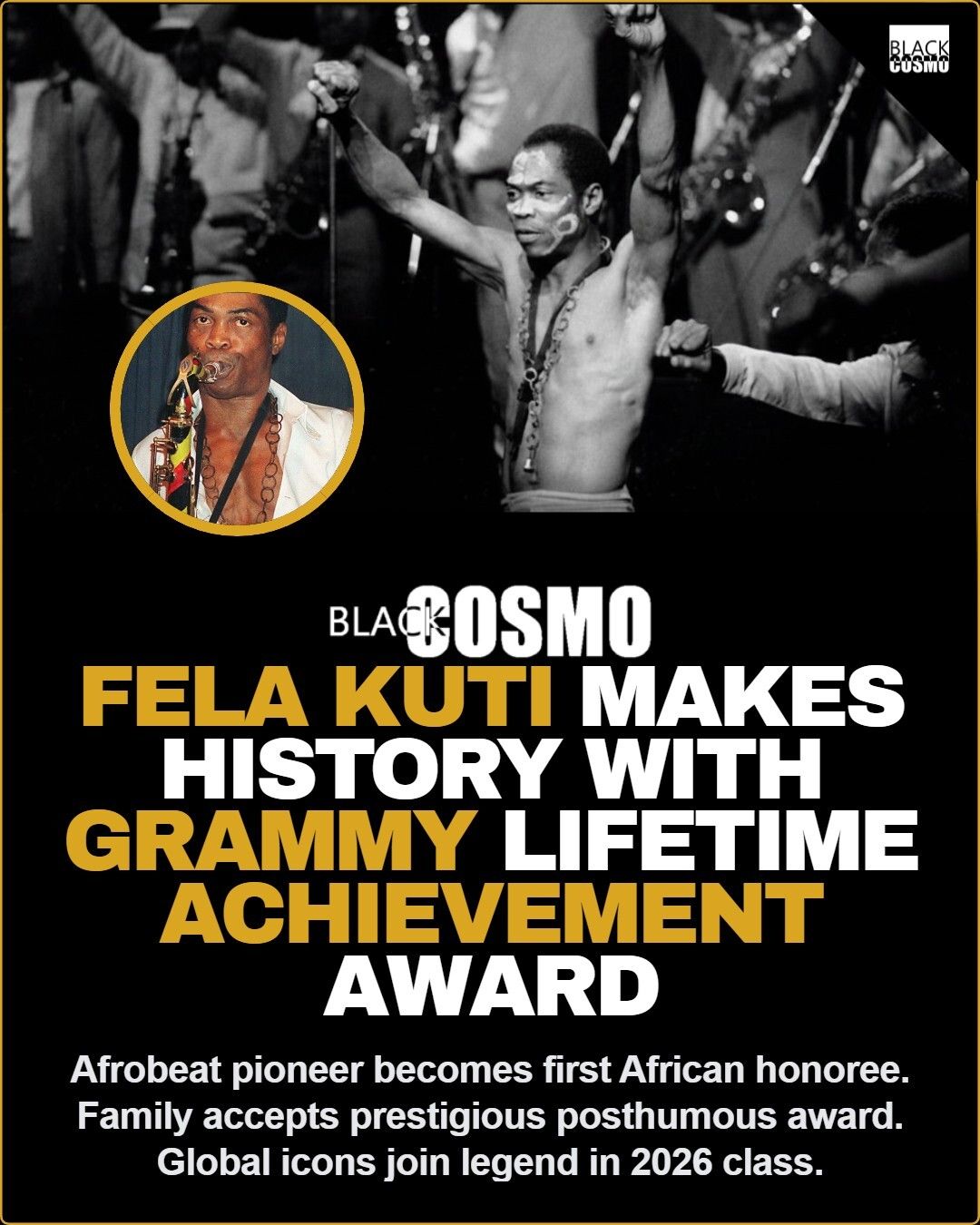 Fela Kuti Awarded Posthumous Grammy Fela Kuti Awarded Posthumous Grammy