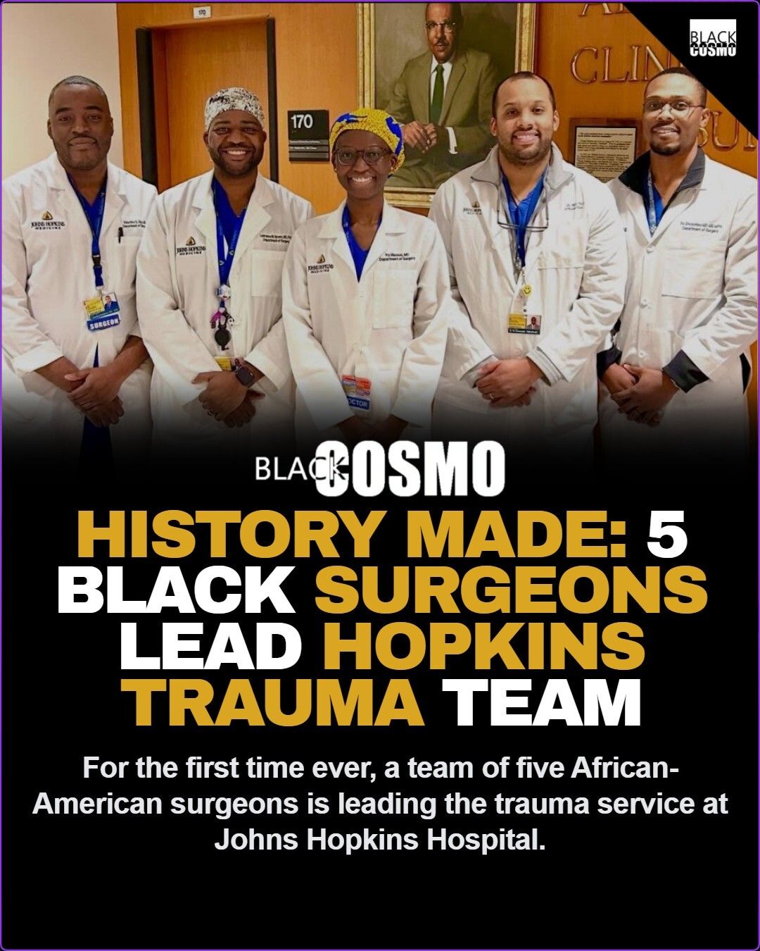 History Made: 5 Black Surgeons Lead Hopkins History Made: 5 Black Surgeons Lead Hopkins