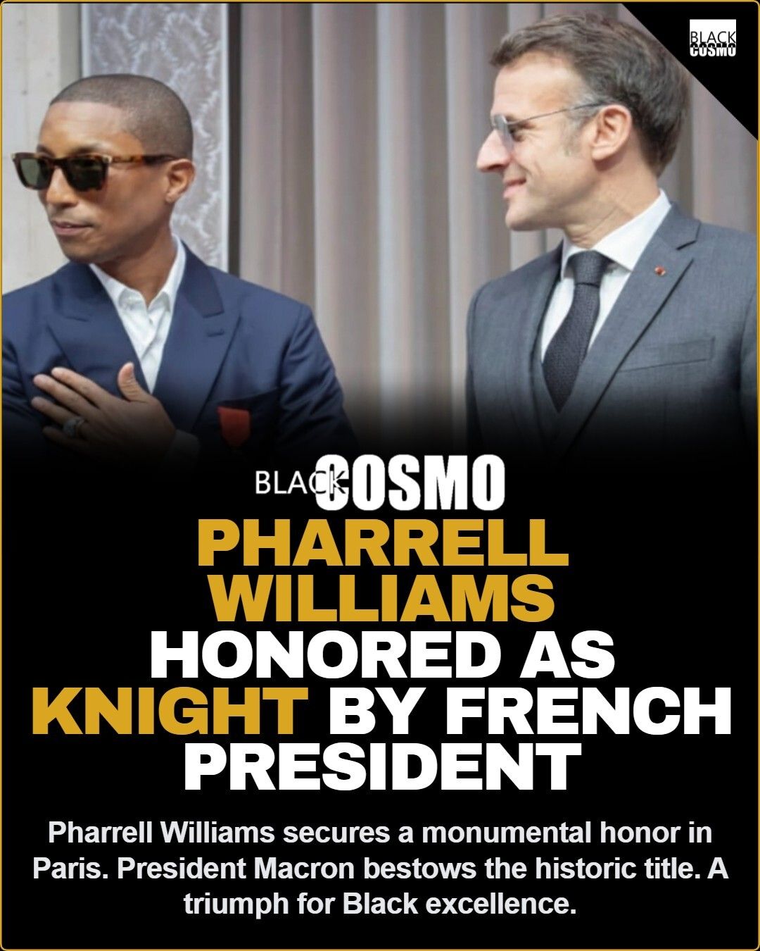 Pharrell: Knighted in Paris Pharrell: Knighted in Paris