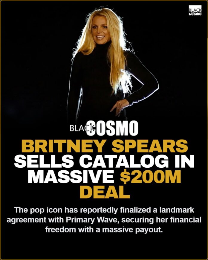 Britney Spears Sells Music Catalog to Primary Wave for $200 Million Britney Spears Sells Entire Music Catalog To Primary Wave, Reportedly Agreed To ‘Landmark Deal’ In Ballpark Of $200 Million