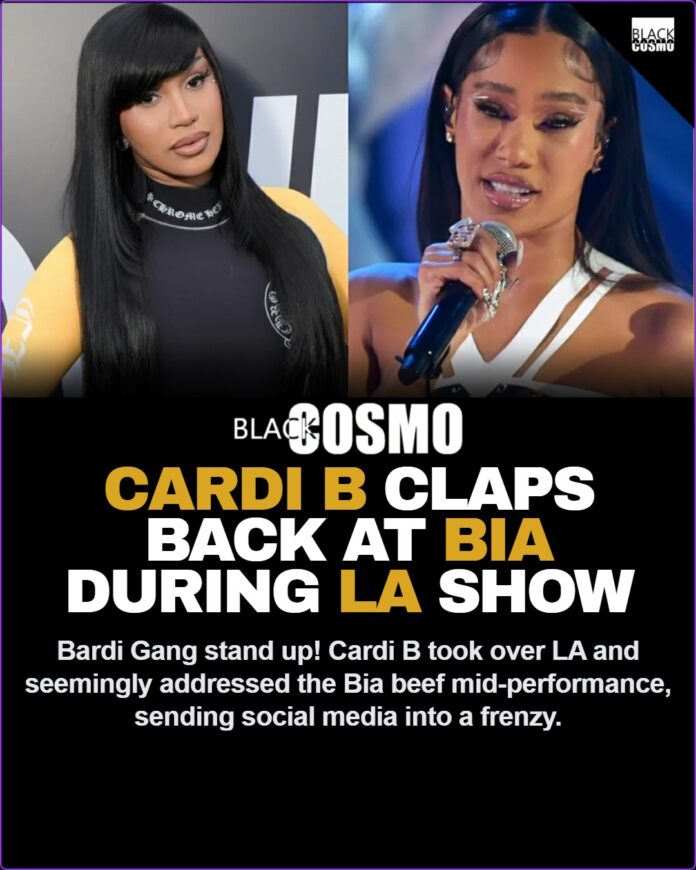 Cardi B Claps Back At Bia During LA Show Cardi B Claps Back At Bia During LA Show