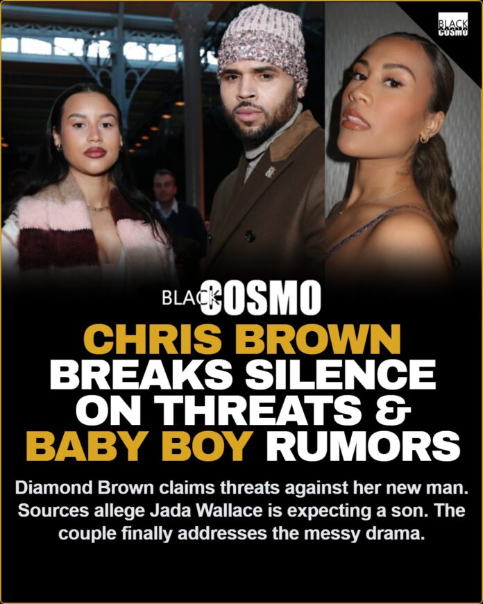 Chris Brown and Jada Wallace Break Silence: Diamond Brown Allegations & Baby News Chris Brown And Girlfriend Jada Wallace Break Silence As His Baby Mama Diamond Brown Alleges He's Threatening Her New Man And Claims Jada's Expecting A Baby Boy