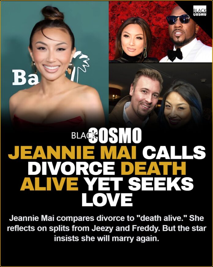 Jeannie Mai Compares Divorce to “Death Alive” But Still Wants Marriage Jeannie Mai Reflects On Jeezy And Freddy Harteis Divorces, Says She ‘Loves Love’ And Would Get Married Again Despite Comparing Divorce To ‘Experiencing Death Alive’