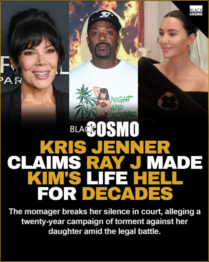 Kris Jenner Says Ray J Made Kim’s Life Hell Amid Defamation Lawsuit Kris Jenner Says Ray J Has Been Making Her Daughter Kim Kardashian’s Life Hell For The Past Two Decades Amid Defamation Lawsuit