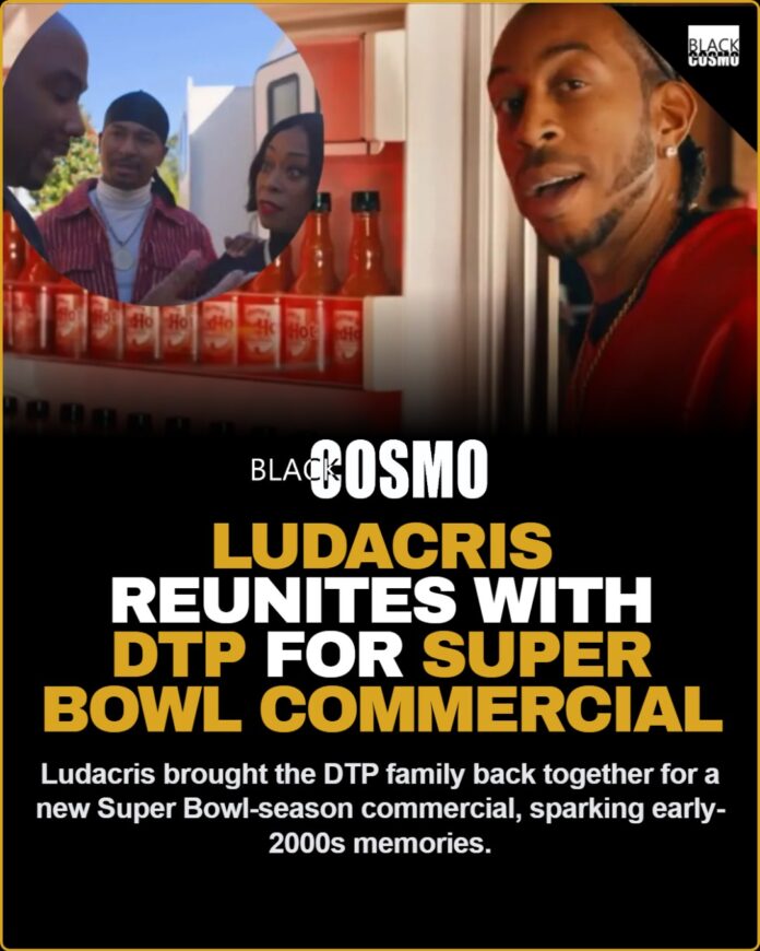 🔥 DTP BACK OUTSIDE! Ludacris Reunites With Chingy, Shawnna & I-20 for Hilarious Super Bowl Commercial DTP BACK OUTSIDE! Ludacris Reunites With Chingy, Shawnna & I-20 for Hilarious Super Bowl Commercial