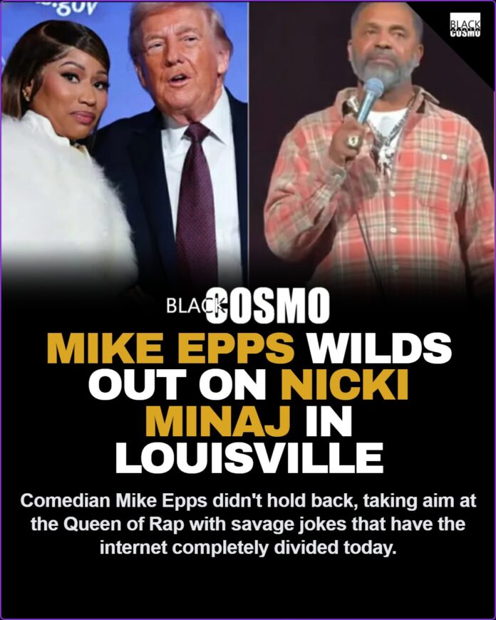 Mike Epps Wilds Out On Nicki Minaj During Louisville Show β Tells Heckler βShut Up, Iβm Just Telling Jokes!β π€π₯ Mike Epps Wilds Out On Nicki Minaj During Louisville Show β Tells Heckler βShut Up, Iβm Just Telling Jokes!β