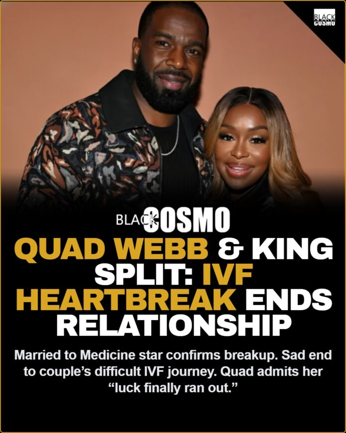 Quad & King Call It Quits 👀 “Luck Ran Out” — M2M Star’s IVF Journey Ends in Heartbreak Quad Webb looking emotional on the set of Married to Medicine.