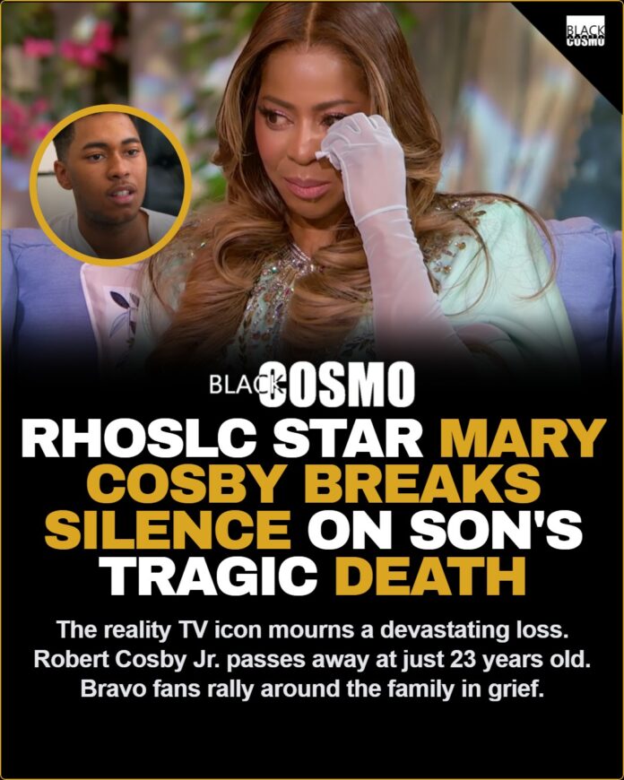Mary Cosby Breaks Silence on Death of Son Robert Cosby Jr. Mary Cosby RHOSLC star looking somber