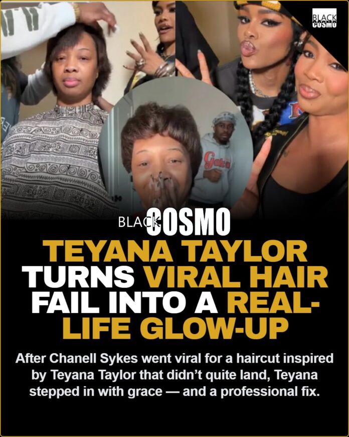 Teyana Taylor Pulls Up After Chanell Sykes’ Viral Hair Fail (See video) Teyana Taylor Pulls Up After Chanell Sykes’ Viral Hair Fail