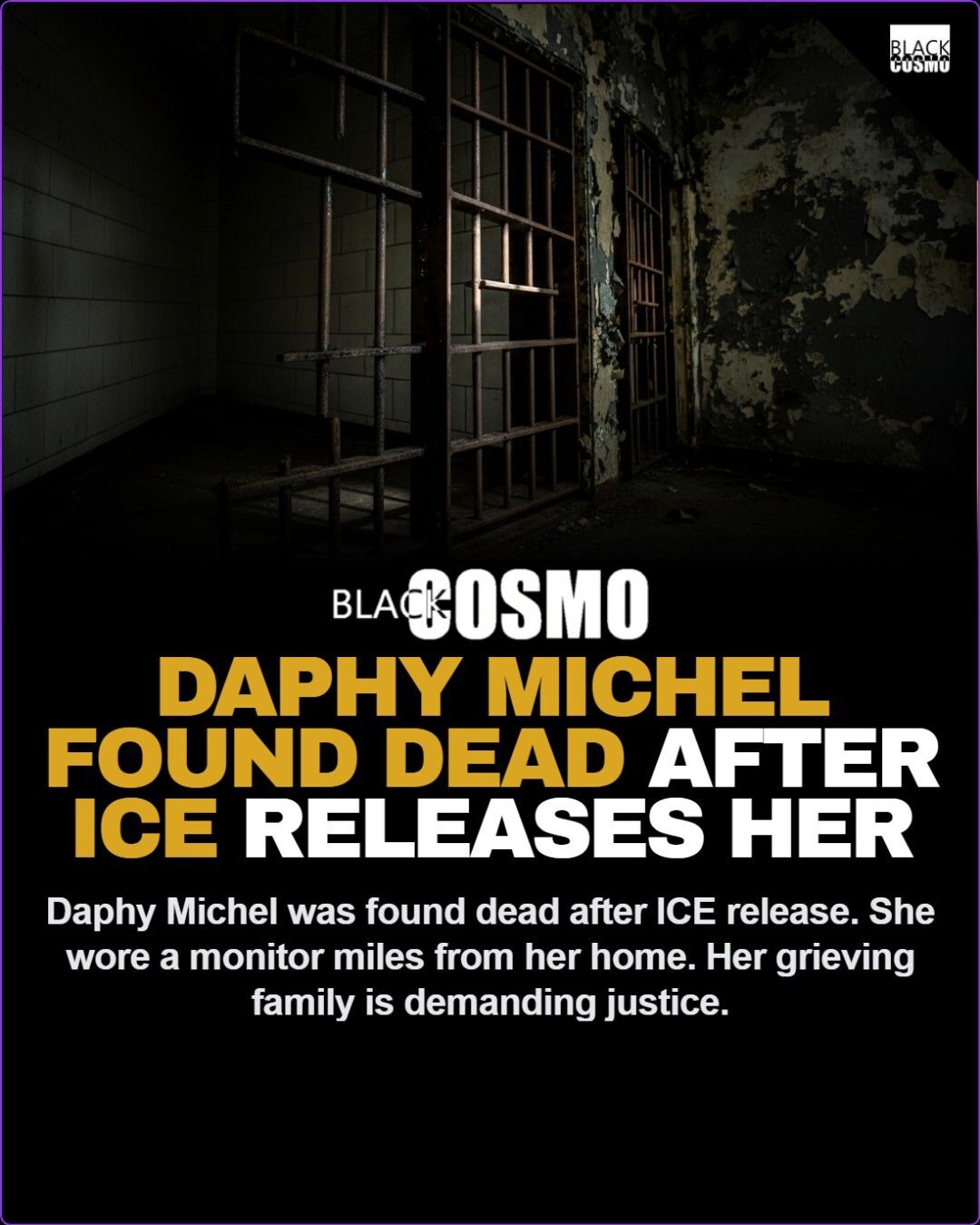 ICE Releases Black Woman From Detention—Found Dead ICE Releases Black Woman From Detention—Found Dead