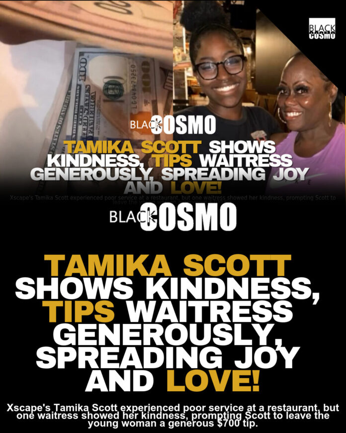 Tamika Scott Leaves Generous Tip Tamika Scott Leaves Generous Tip