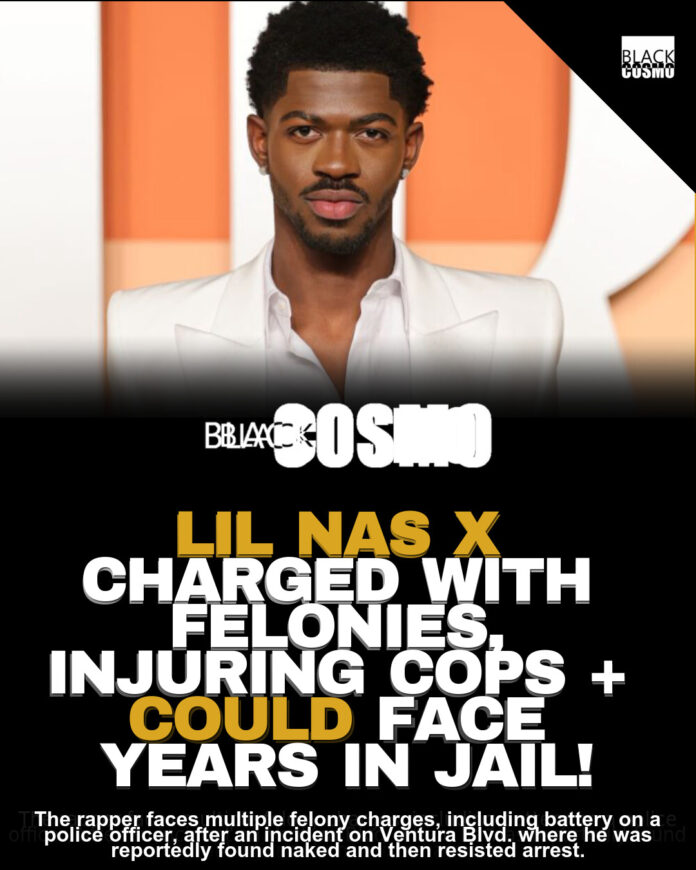 Lil Nas X: 4 Felony Charges After Ventura Blvd Arrest Lil Nas X: 4 Felony Charges After Ventura Blvd Arrest