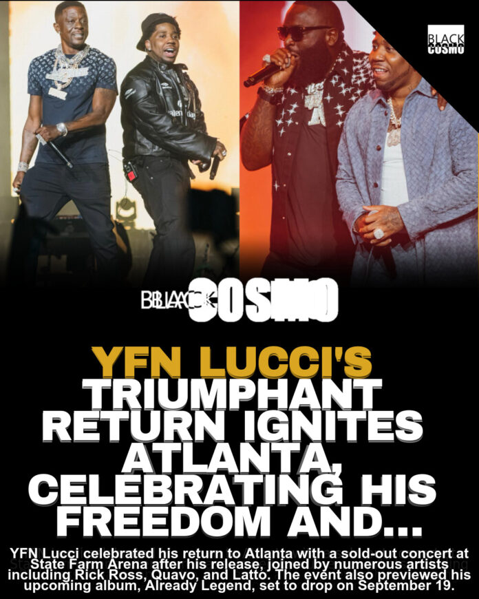 YFN Lucci: Emotional Welcome Home Show at State Farm Arena YFN Lucci: Emotional Welcome Home Show at State Farm Arena