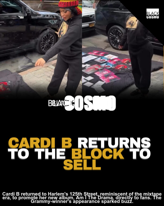 Cardi B Channels 90s Hustle Promoting New Album in Harlem Cardi B Channels 90s Hustle Promoting New Album in Harlem
