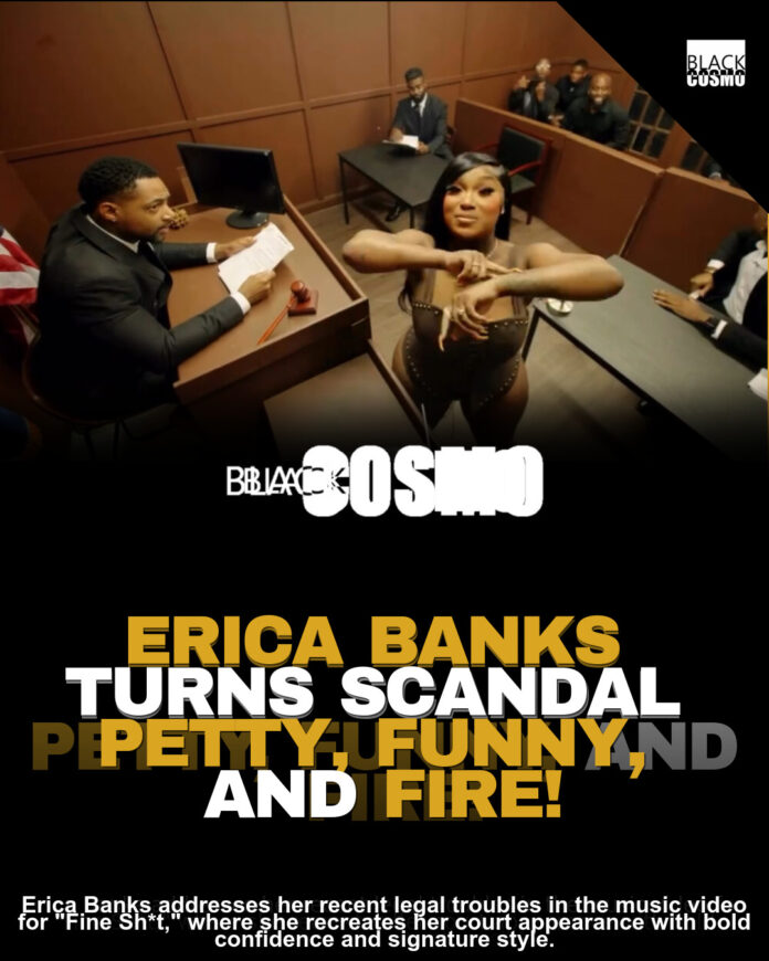 Erica Banks “Fine Sh*t” Music Video: Courtroom Stage Erica Banks “Fine Sh*t” Music Video: Courtroom Stage