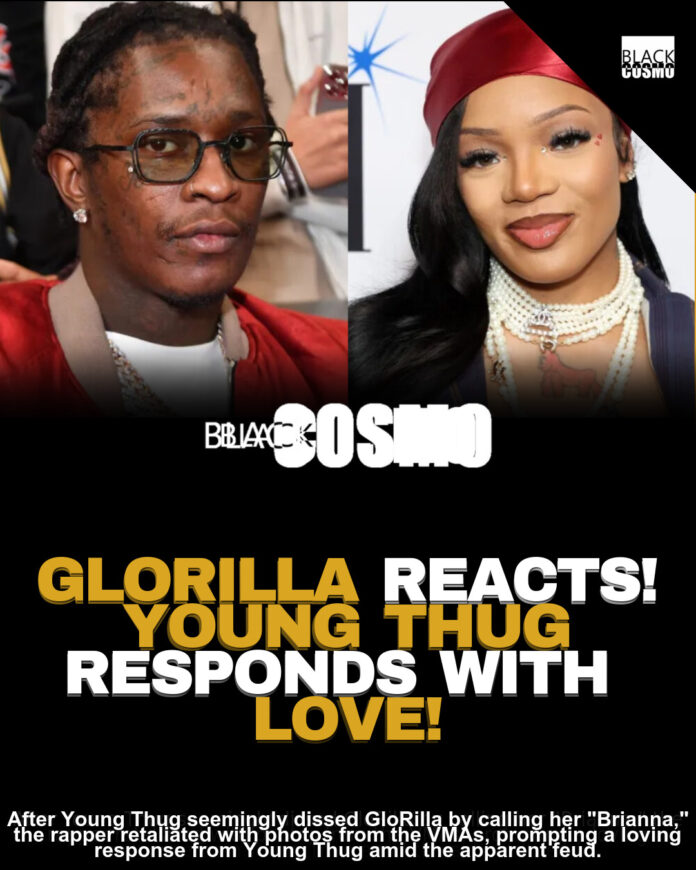 GloRilla Responds to Young Thug Diss With VMAs Pics GloRilla Responds to Young Thug Diss With VMAs Pics