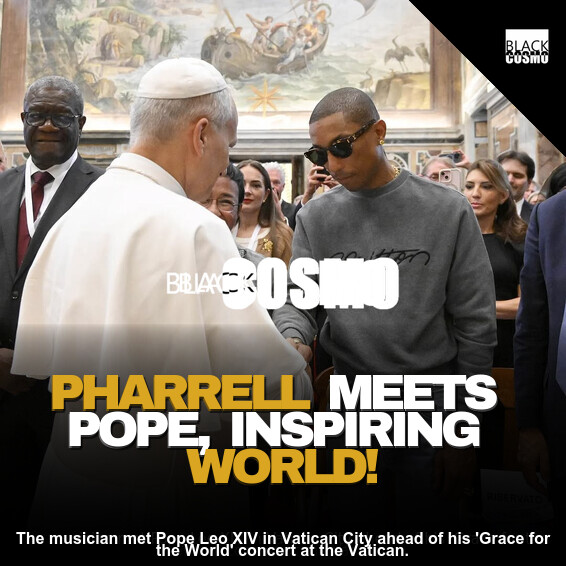 Pharrell Meets Pope: Vatican Exclusive Pharrell Meets Pope: Vatican Exclusive