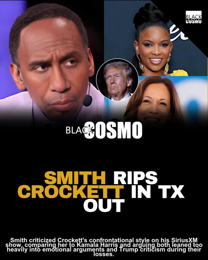 Stephen A. Smith Analyzes Jasmine Crockett’s Texas Senate Primary Loss, Says She ‘Ran Into Similar Issues’ That Blocked Kamala Harris’ Presidential Run Stephen A. Smith Analyzes Jasmine Crockett’s Texas Senate Primary Loss, Says She ‘Ran Into Similar Issues’ That Blocked Kamala Harris’ Presidential Run