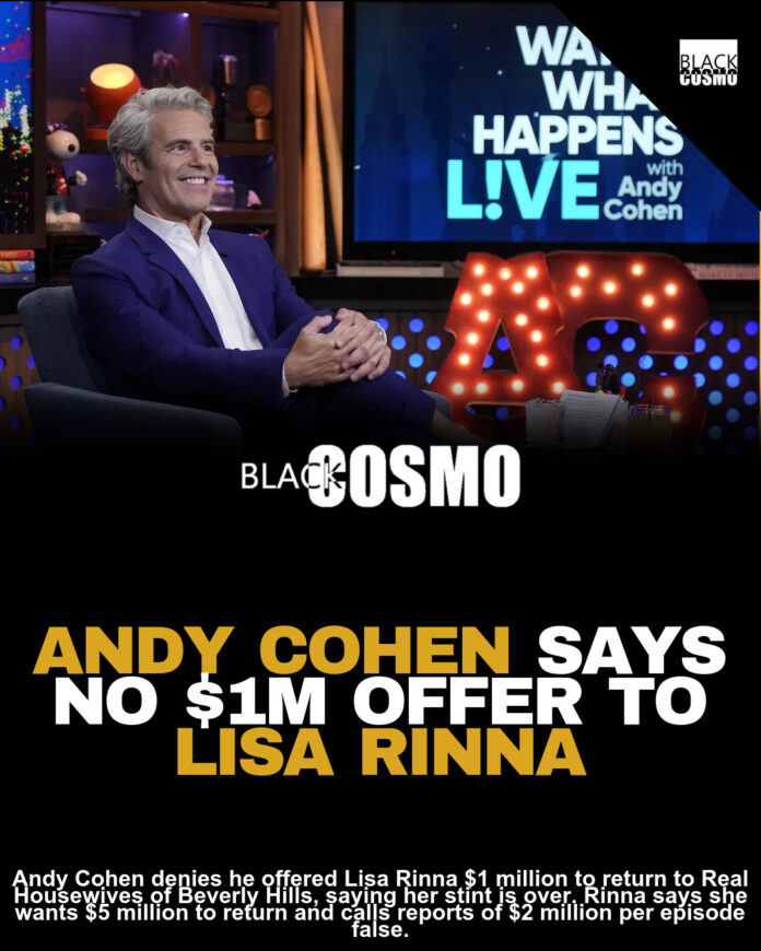 Andy Cohen: RHOBH Return for Lisa Rinna Officially Done Andy Cohen: RHOBH Return for Lisa Rinna Officially Done