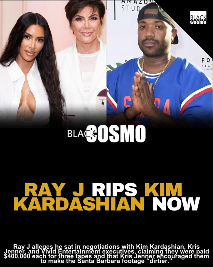 Ray J Accuses Kim Kardashian & Kris Jenner of Sex Tape Lies Ray J Accuses Kim Kardashian & Kris Jenner of Sex Tape Lies