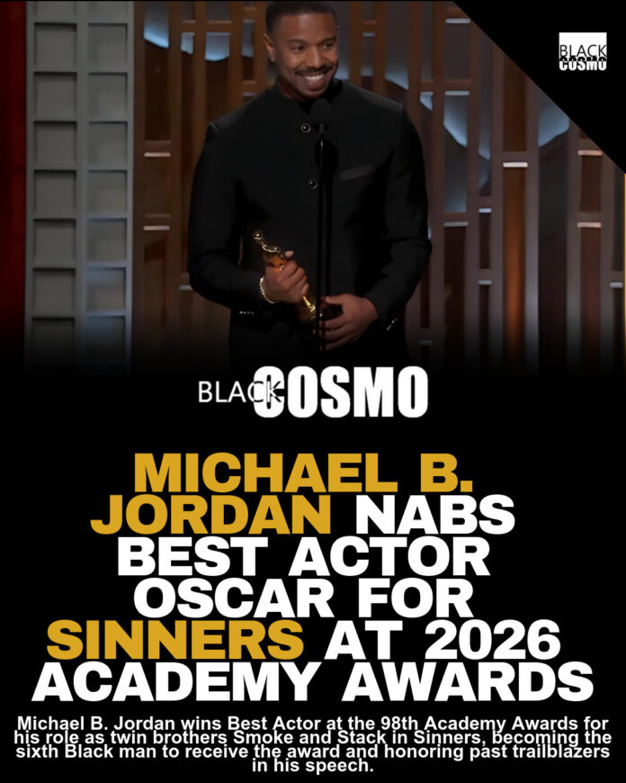 Michael B. Jordan Makes Oscar History with ‘Sinners’ Win Michael B. Jordan Makes Oscar History with ‘Sinners’ Win