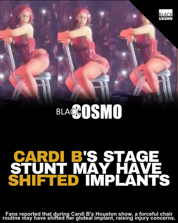 Cardi B’s Implant Dislodges During Performance (Video) Cardi B’s Implant Dislodges During Performance (Video)