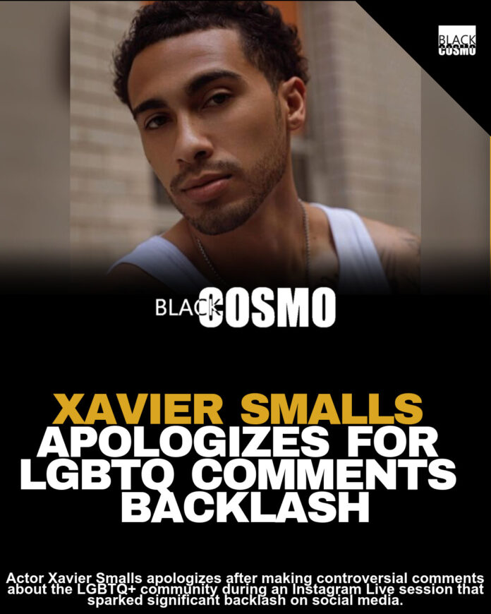 Xavier Smalls Apologizes for Viral LGBTQ+ Comments Xavier Smalls Apologizes for Viral LGBTQ+ Comments