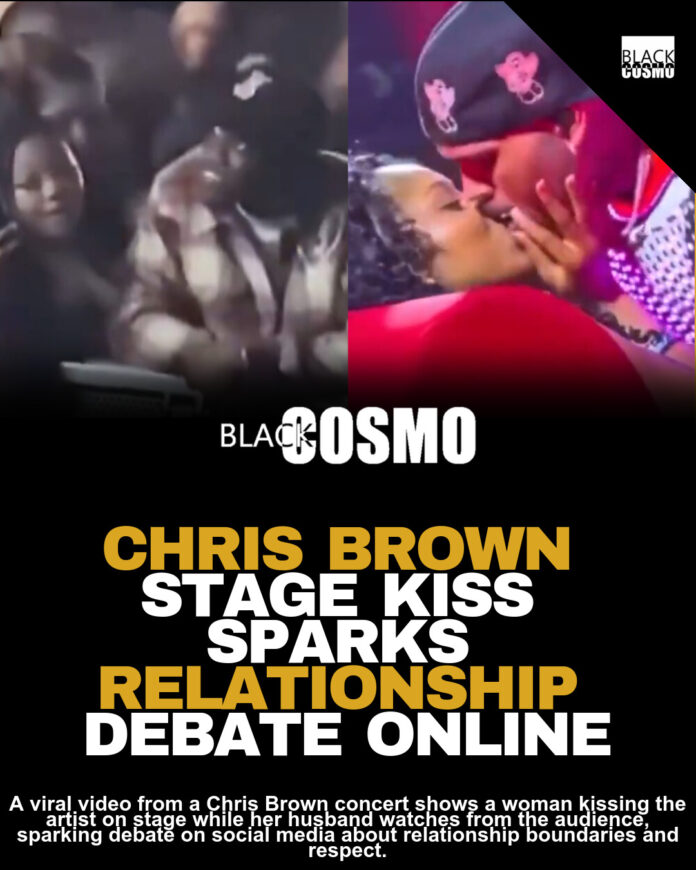 Chris Brown Drama: Married Woman Kisses Him On Stage Chris Brown Drama: Married Woman Kisses Him On Stage
